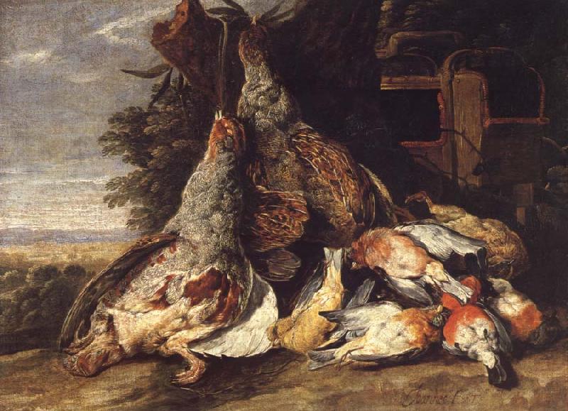 Jan  Fyt Dead Birds in a Landscape oil painting picture